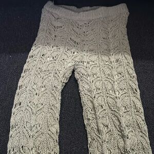 Jluxlabel crochet pants moss green